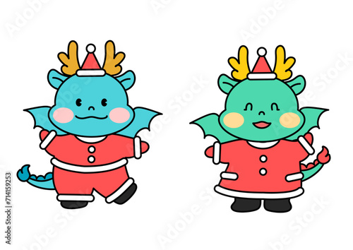 청룡 캐릭터 일러스트