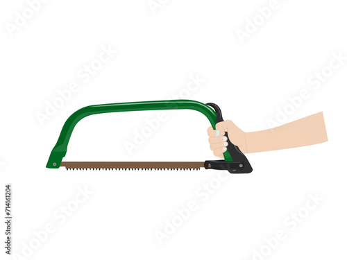 Saw on a white background.