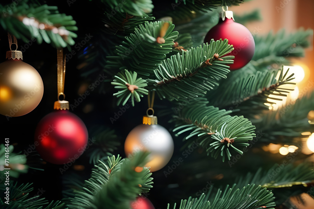 christmas tree with decorations. christmas tree with decorations.