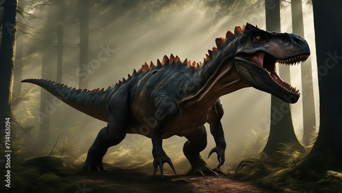 tyrannosaurus rex dinosaur The vicious dinosaur was a miracle. It had been created by magic, but it looked like it was alive.  © Jared