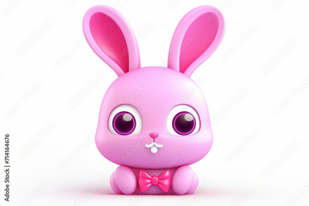 Cute bunny illustration 3d Cute bunny illustration 3d