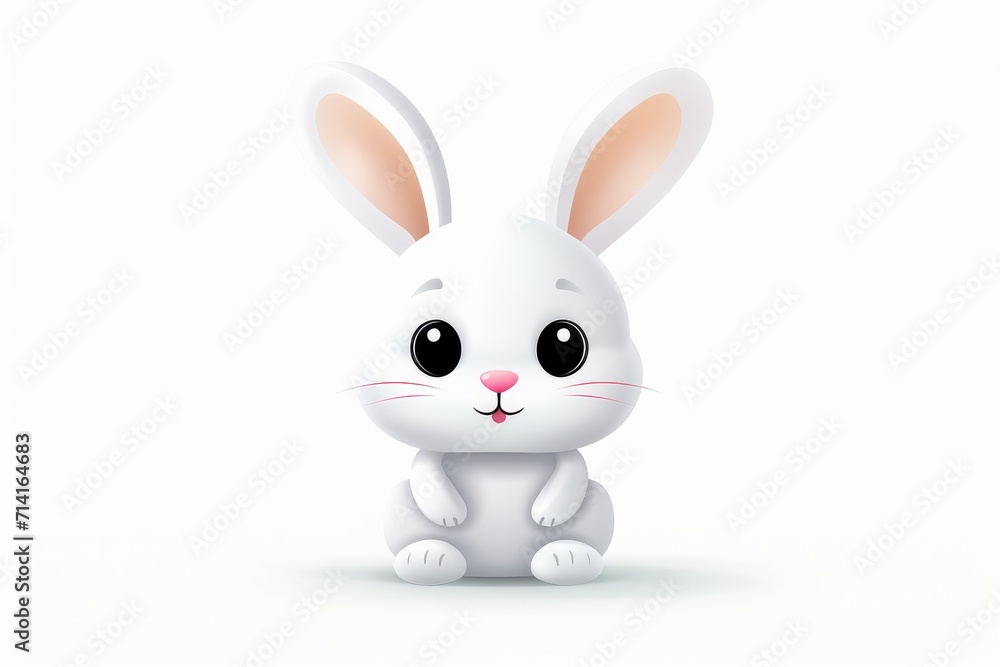 Obraz premium Cute bunny illustration 3d