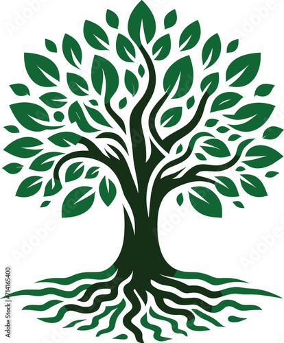 A green tree logo for your company
