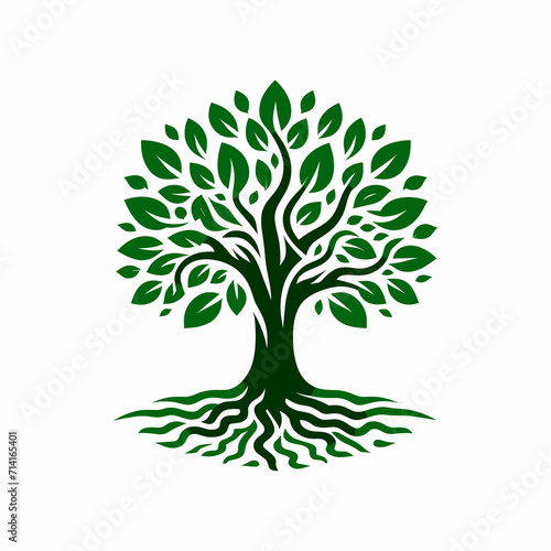 A green tree logo for your company