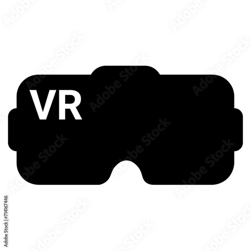 VR glasses icon, sign or symbol. Premium pictogram in trendy outline style. VR glasses pixel perfect vector icon isolated on a white background.