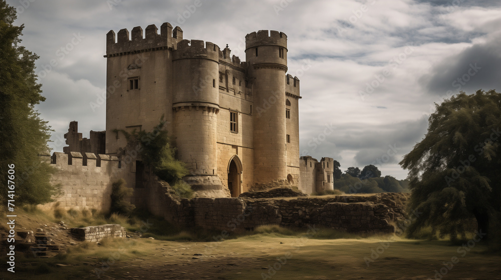 A captivating photo of a preserved medieval castle, its enduring architecture and historical relevance representing an appreciation for history and architectural marvels.