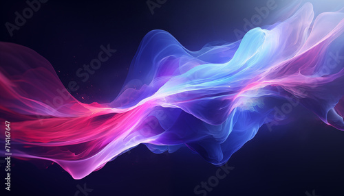 Energetic Abstract Red and Blue Smoke Wave Background HD