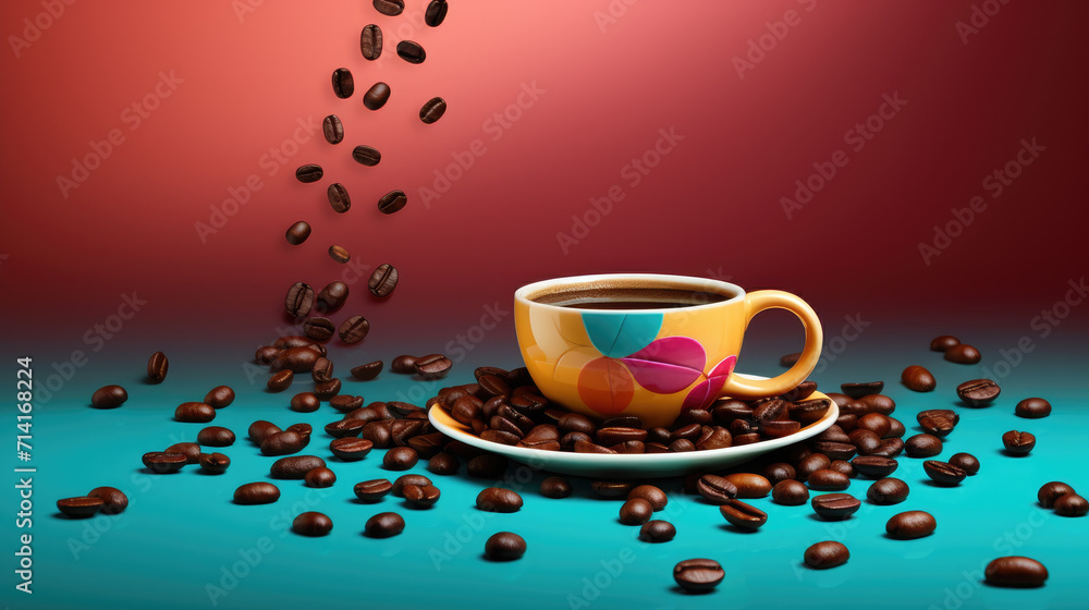 Fototapeta premium International coffee day design