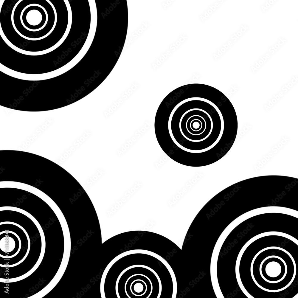 black and white circles black and white circles