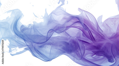 A high-resolution snapshot of dynamic, vivid smoke patterns gracefully diffusing on a white surface
