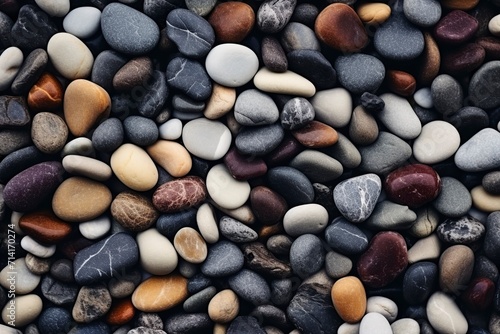 Natural pebbles texture sea stones moody background
