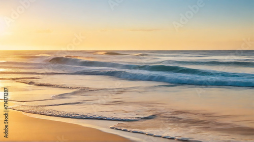 a beach sunset view 