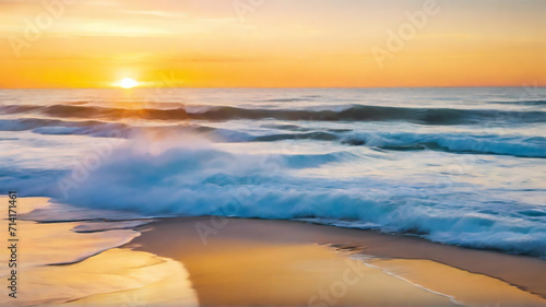 a beach sunset view 