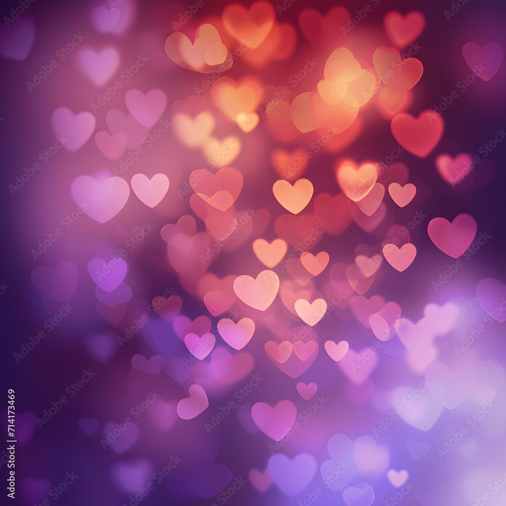 texture, abstract background is the heart in love bokeh light