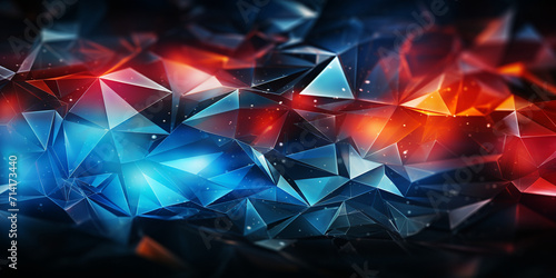 Bright geometric shapes create a futuristic, vibrant mosaic wallpaper background with glass morphism elements explosion of hues and reflections, capturing the mesmerizing beauty of a crystal.