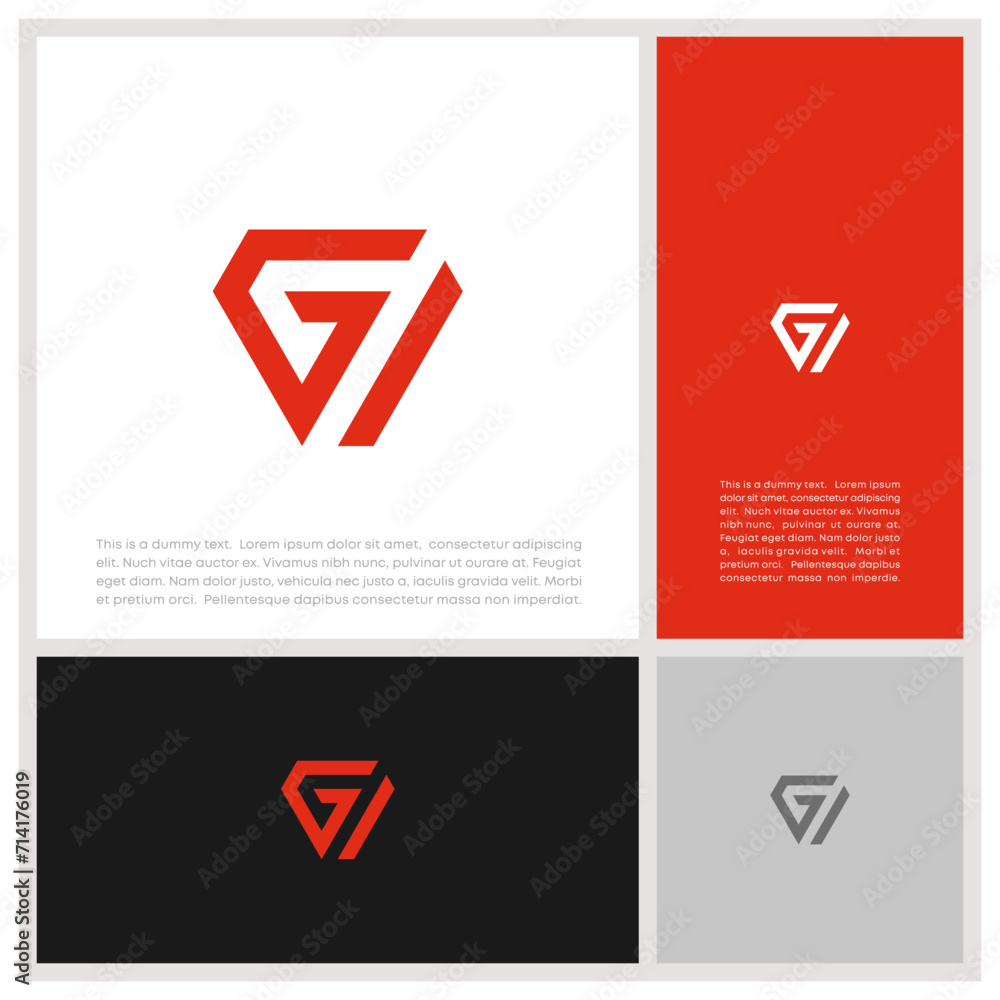 Initials G. GI logo design. Initial Letter Logo. Innovative high tech logo template. Initials G. GI logo design. Initial Letter Logo. Innovative high tech logo template.