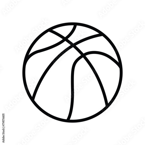 Realistic Basketball Icon Clipart in Flat vector illustration. 