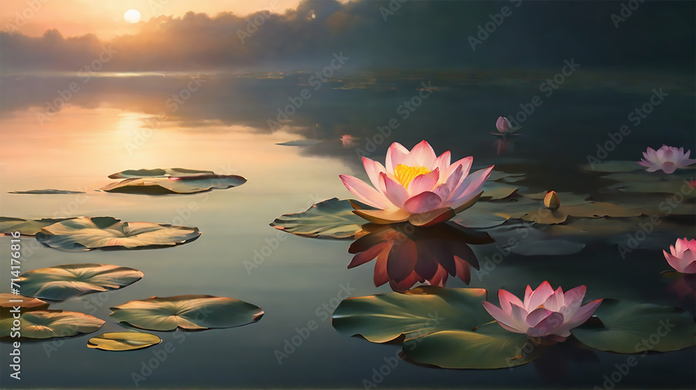 waterlily blooming beauty of nature 