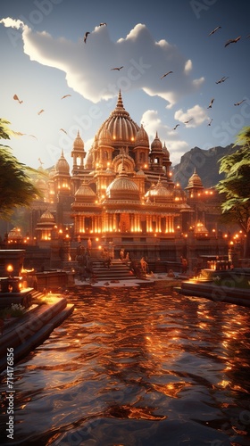 A Beautiful Wallpaper of Hindu Temple