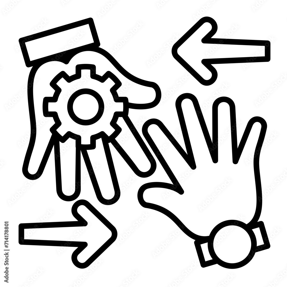 Support line icon illustration vector graphic Support line icon illustration vector graphic