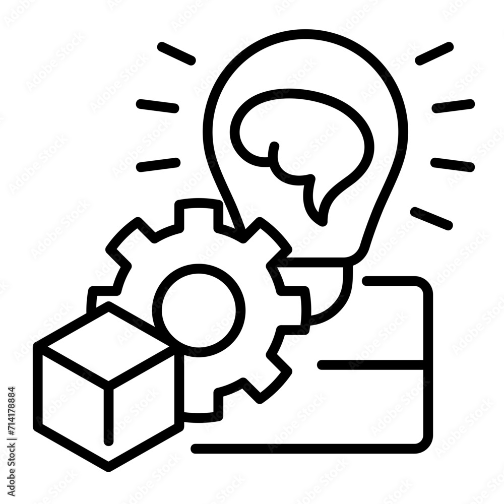 Innovation line icon illustration vector graphic Innovation line icon illustration vector graphic