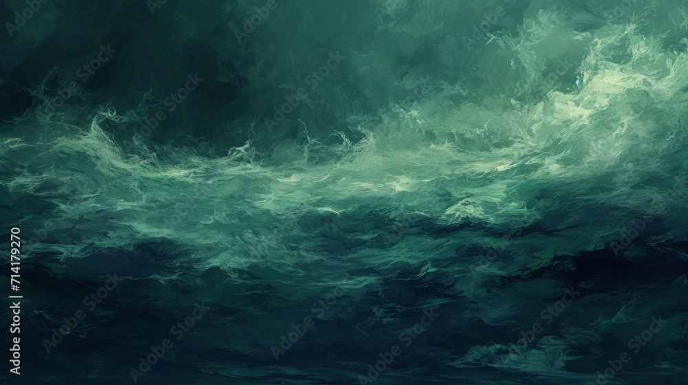 Majestic Painting of a Vast Ocean