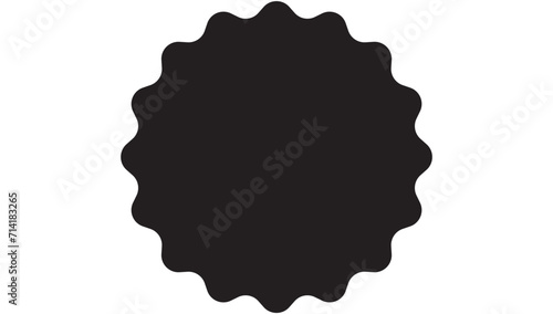 Starburst red sticker set - collection of special offer sale round and oval sunburst labels and buttons isolated on white background. Stickers and badges with star edges for promo advertising