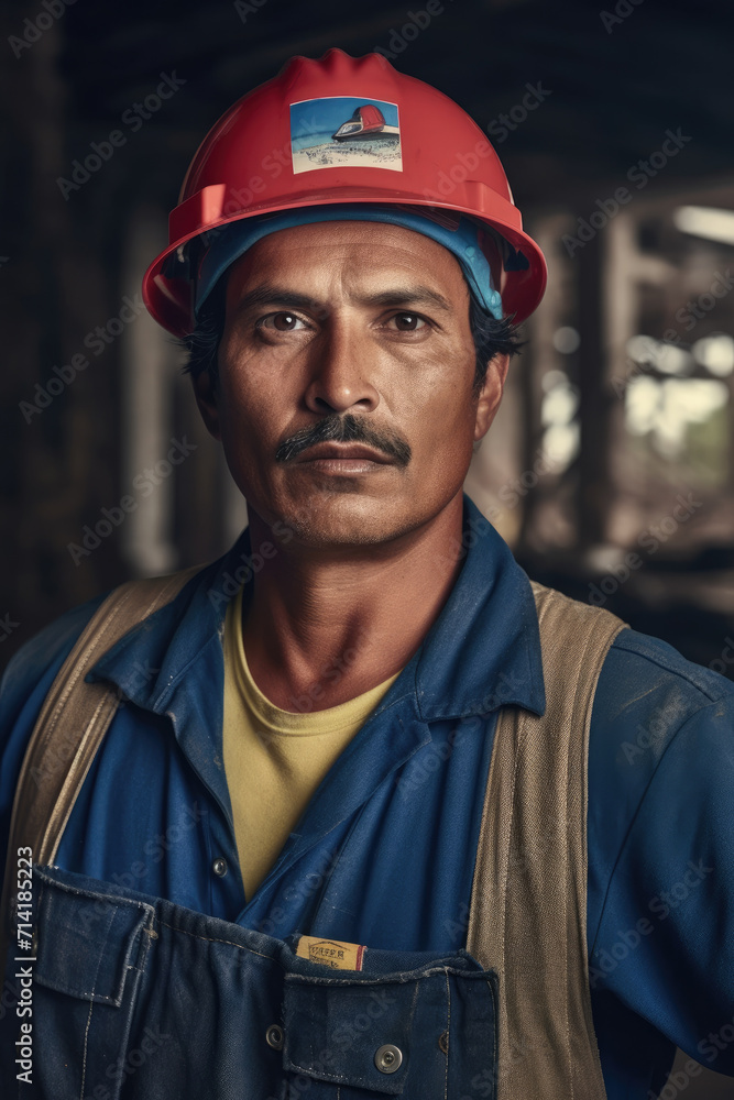 Man labor worker in safety helmet photo Man labor worker in safety helmet photo