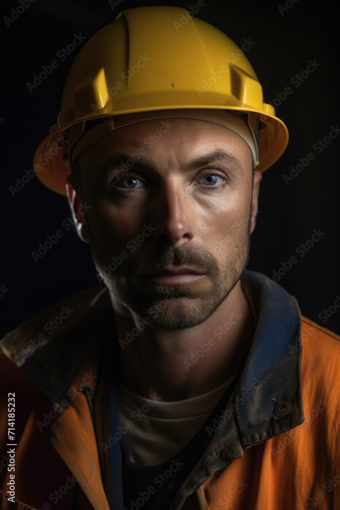 Man labor worker in safety helmet photo Man labor worker in safety helmet photo