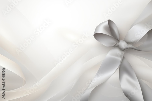 Abstract background awareness white ribbon or grey ribbon for awareness lAdoption, Congenital Cataracts, Adoptee, Bone Cancer photo