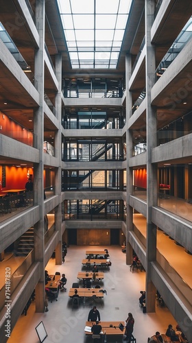 Interior of a university