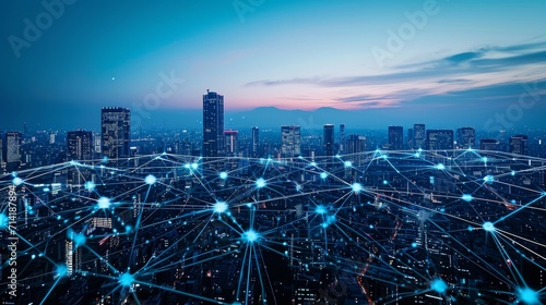 Network Nexus: Skyscrapers at the Heart of Connectivity