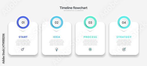 Timeline infographic design with options or steps. Infographics for business concept. Can be used for presentations workflow layout, banner, process, diagram, flow chart, info graph, annual report.