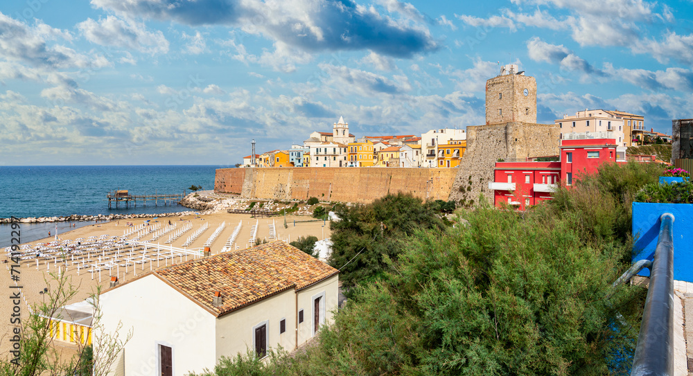 Scenic sight in Termoli, beautiful coastal town in the Province of Campobasso, Molise, Italy.