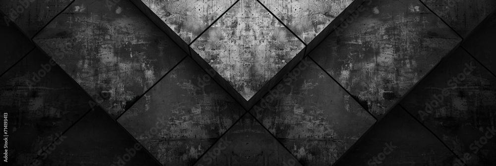 Monochrome Geometry: Black and Grey Charcoal Abstract Banner with Geometric Shapes and Shading Gradient, Crafting a Modern Background Wallpaper Monochrome Geometry: Black and Grey Charcoal Abstract Banner with Geometric Shapes and Shading Gradient, Crafting a Modern Background Wallpaper