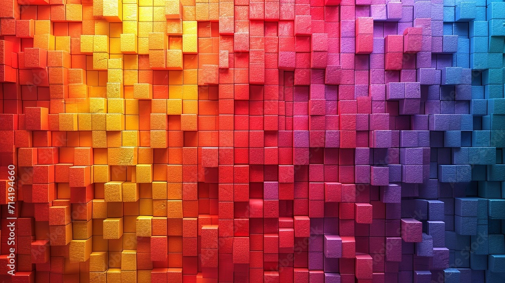 A stunning 3D render of an abstract multicolor spectrum ,generative ai A stunning 3D render of an abstract multicolor spectrum ,generative ai