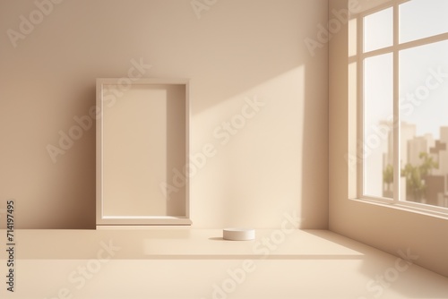 empty white room with white wall