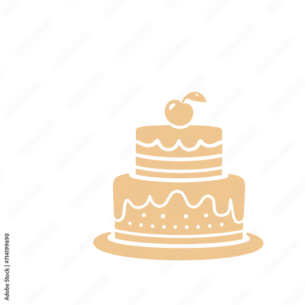 Birthday cake with candle Birthday cake with candle