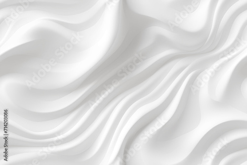 Abstract 3d white background, organic shapes seamless pattern texture. photo