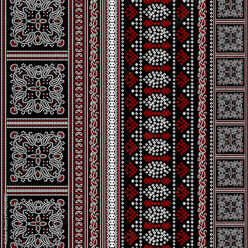 seamless bandana pattern graphic artwork design brown background.