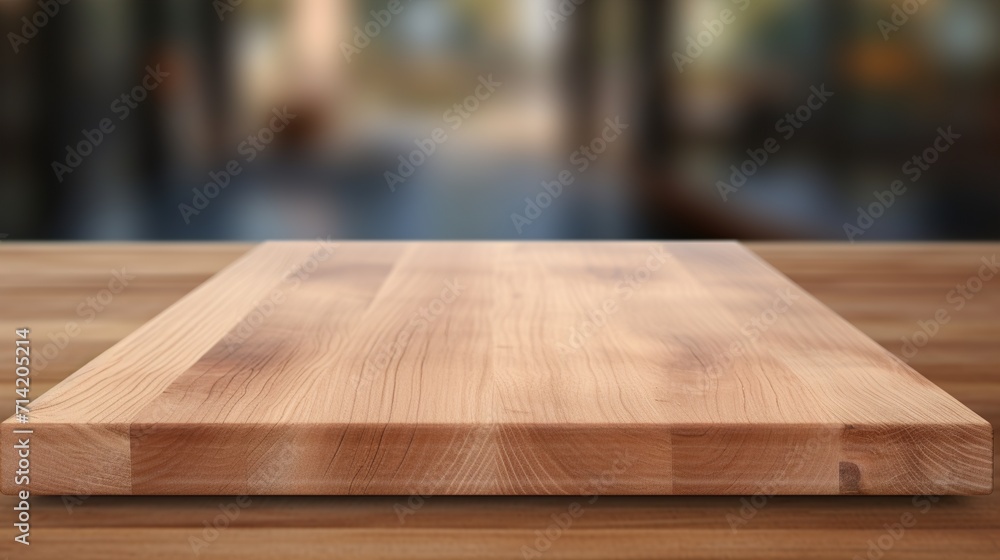 empty wooden table