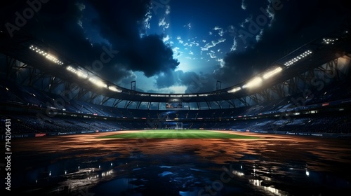 Top View of a Soccer Stadium - Generative Artistry