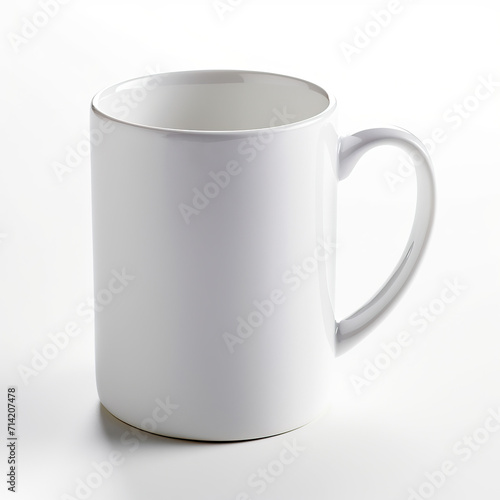 mug white, close-up, ideal for printing