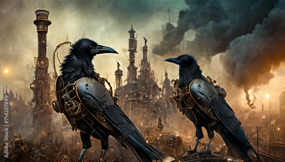 世紀末的世界のカラス,Generative AI AI画像