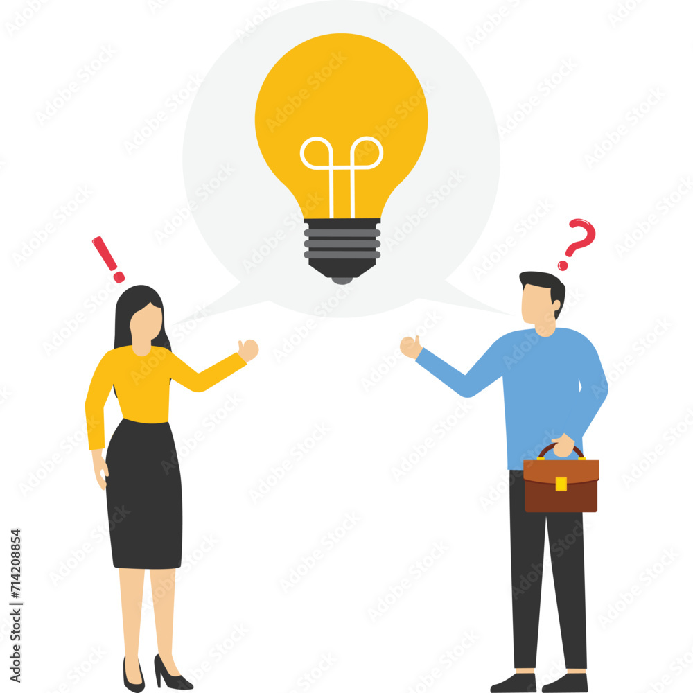 Business people discussing problem together, anxiety from work difficulty and overload, problem in pressure, Vector illustration design concept in flat style

