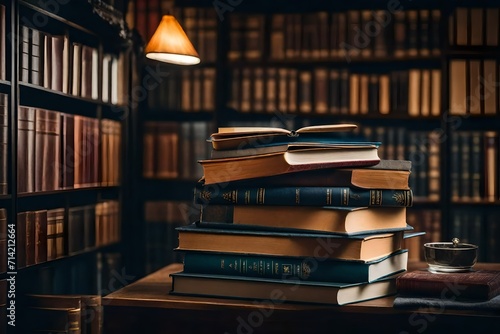 old books in library