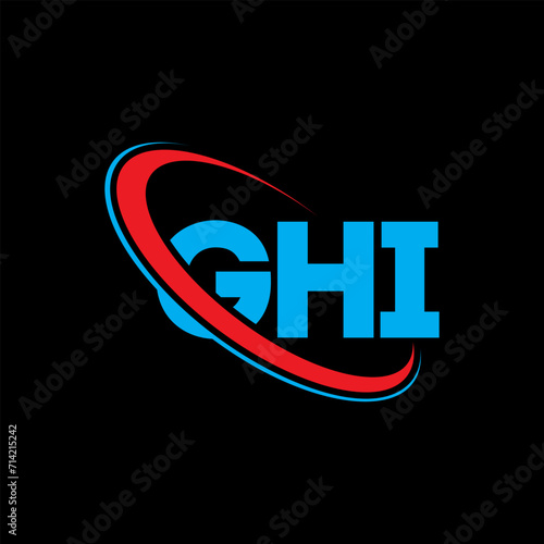 GHI logo. GHI letter. GHI letter logo design. Initials GHI logo linked with circle and uppercase monogram logo. GHI typography for technology, business and real estate brand.