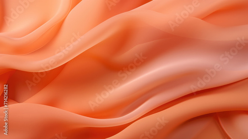 Patterned pastel orange color fabric texture background