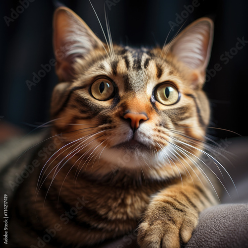 Photo of a cat staring intently © LFK