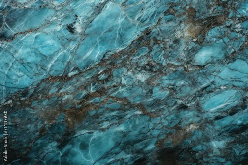 Photo of a patterned granite texture surface in turquoise color